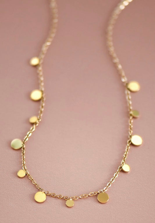 18K Gold Non-Tarnish Stainless Steel Necklace