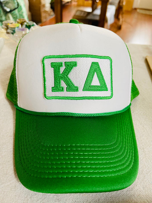 Kappa Delta Embroidered Patch on Trucker Hat