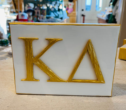 Gold Letters Kappa Delta